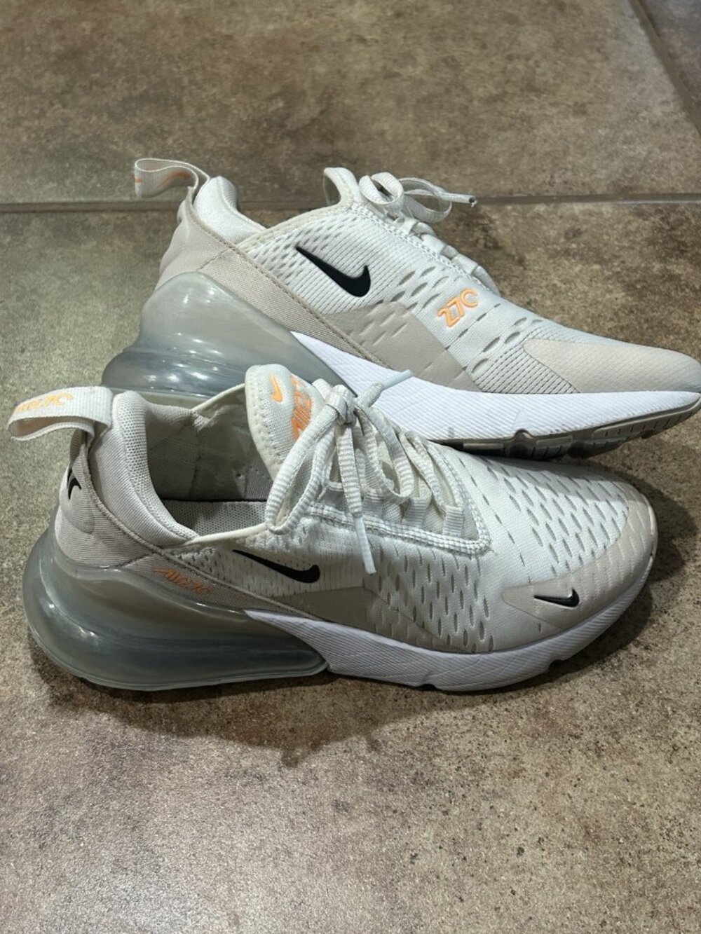 Nike Air Max 270 White Desert Sand DH3050-100 Shoes Sneaker Women size 5.5